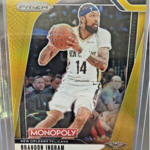 Brandon Ingram # 62 /49 Gold SP 2024-2025 NBA Prizm Monopoly Pelicans Raptors
